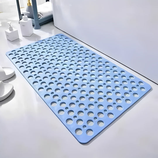Shower Mat with Suction Cups and Square Frame