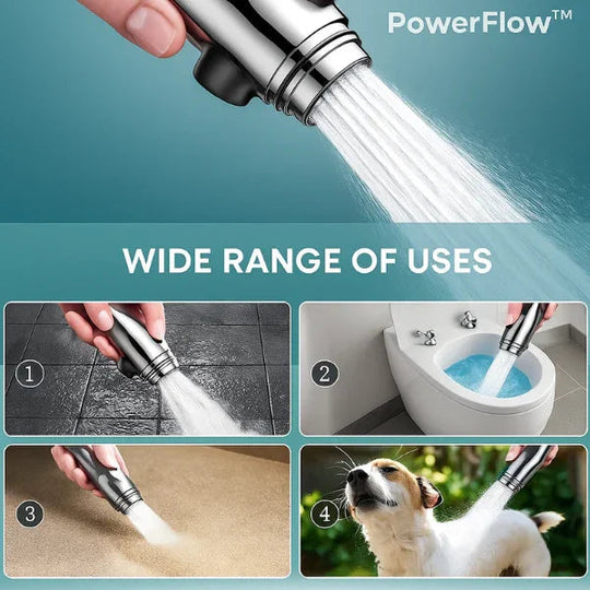 Showerhead with High Pressure and Water Filtration