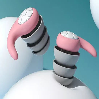 Silicone Earplugs with Reusable Design and Storage Case