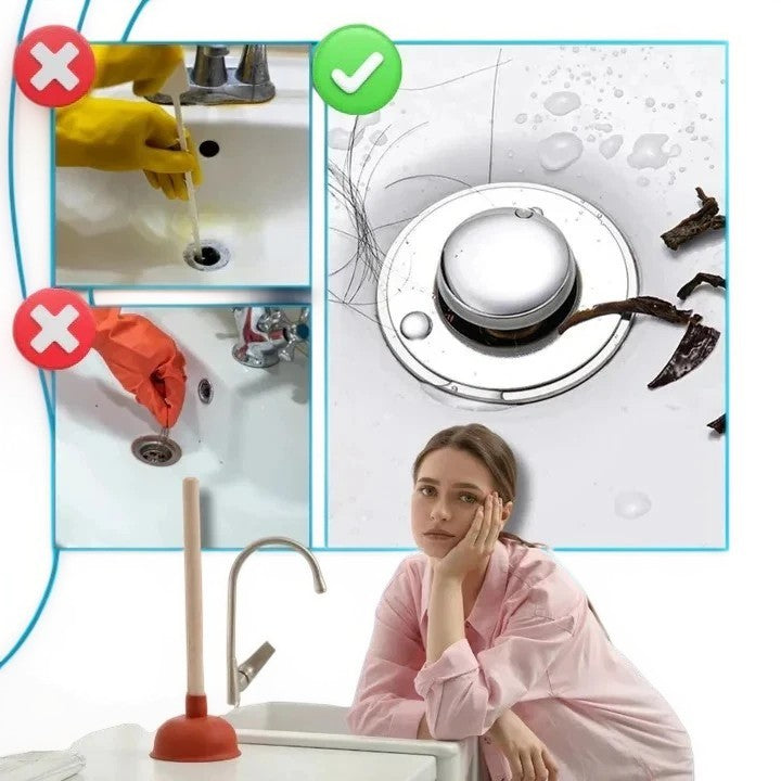 Sink Stopper with Odor Isolation and Pop-Up Design