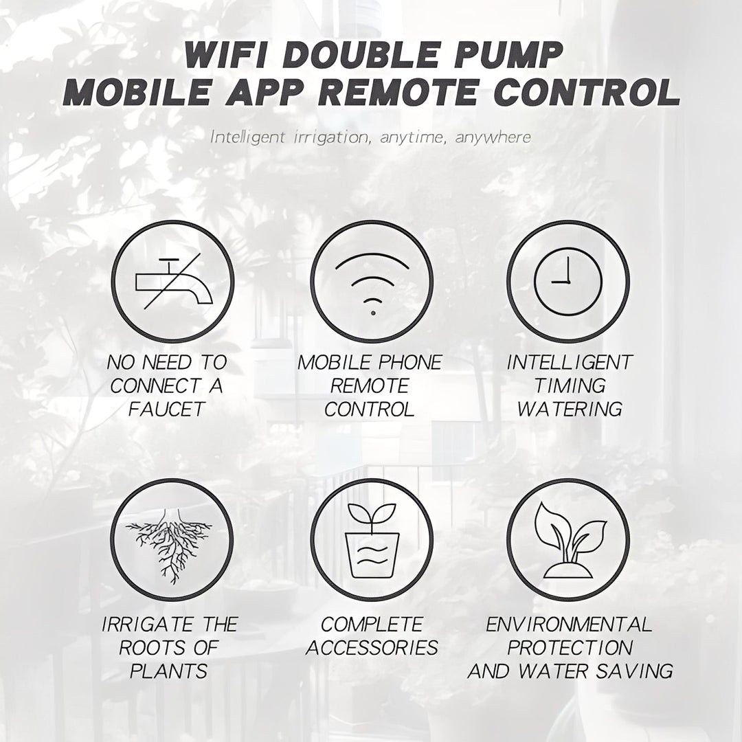 Smart Plant Waterer with WiFi Control and Drip System