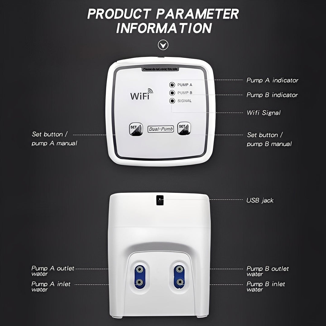 Smart Plant Waterer with WiFi Control and Drip System