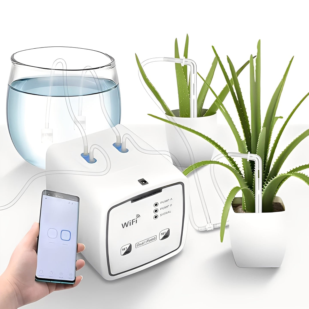Smart Plant Waterer with WiFi Control and Drip System
