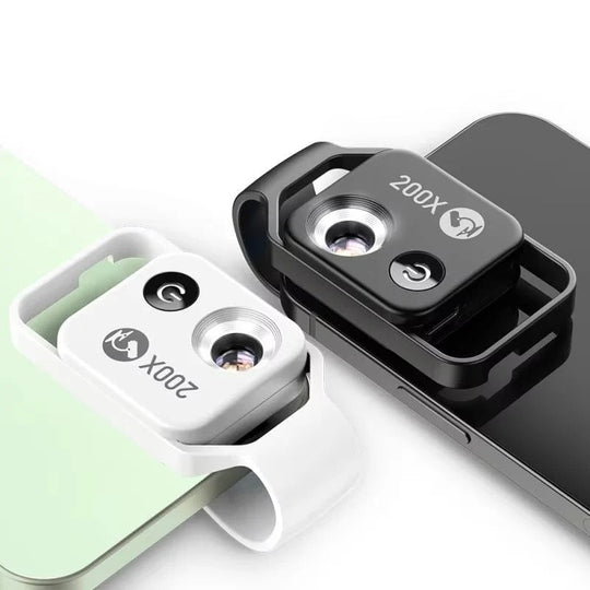 Smartphone Microscope with 200X Magnification and Universal Clip