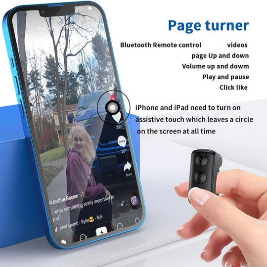 Smartphone Remote with Bluetooth Connectivity and Scrolling Control