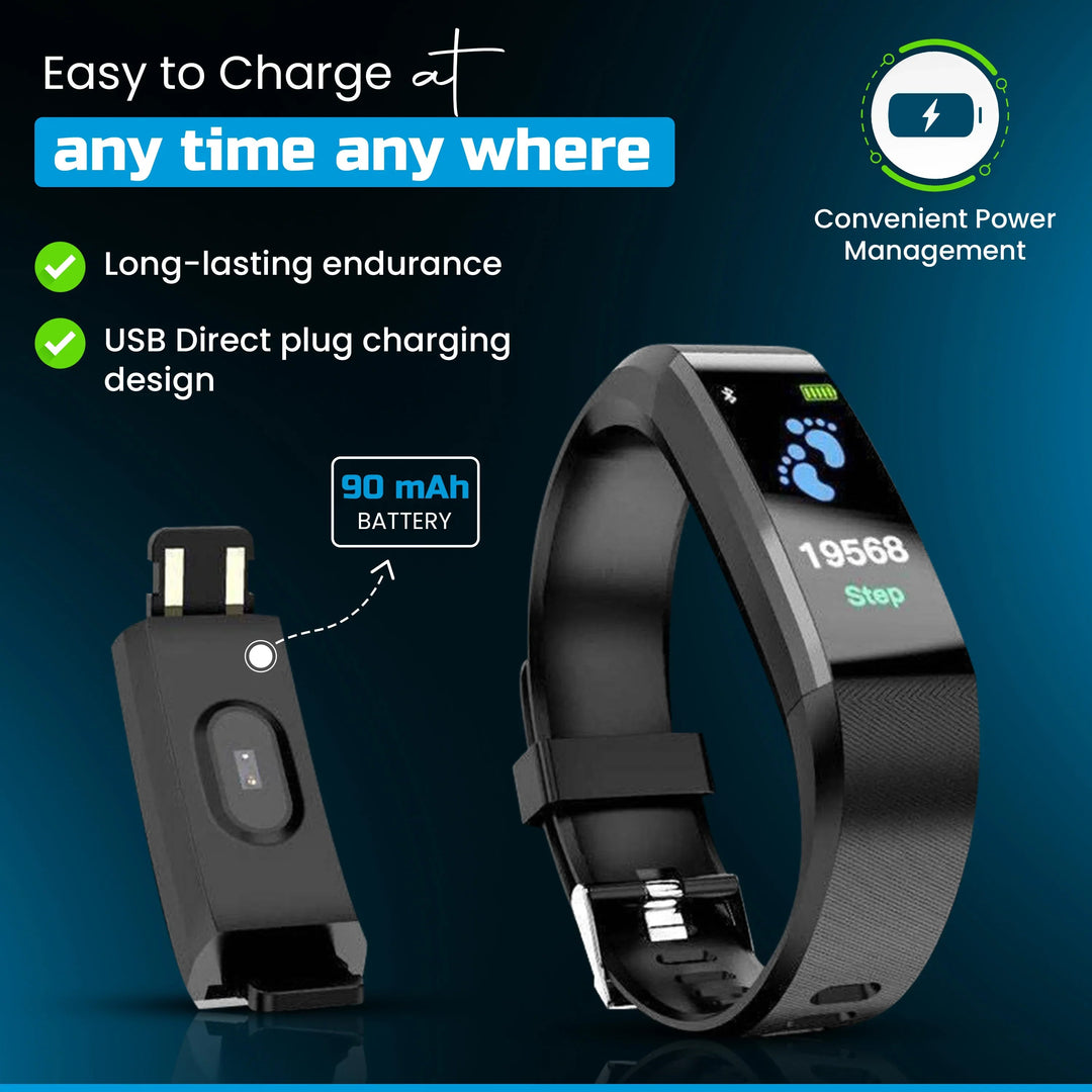 Smartwatch with Activity Tracking and LED Display