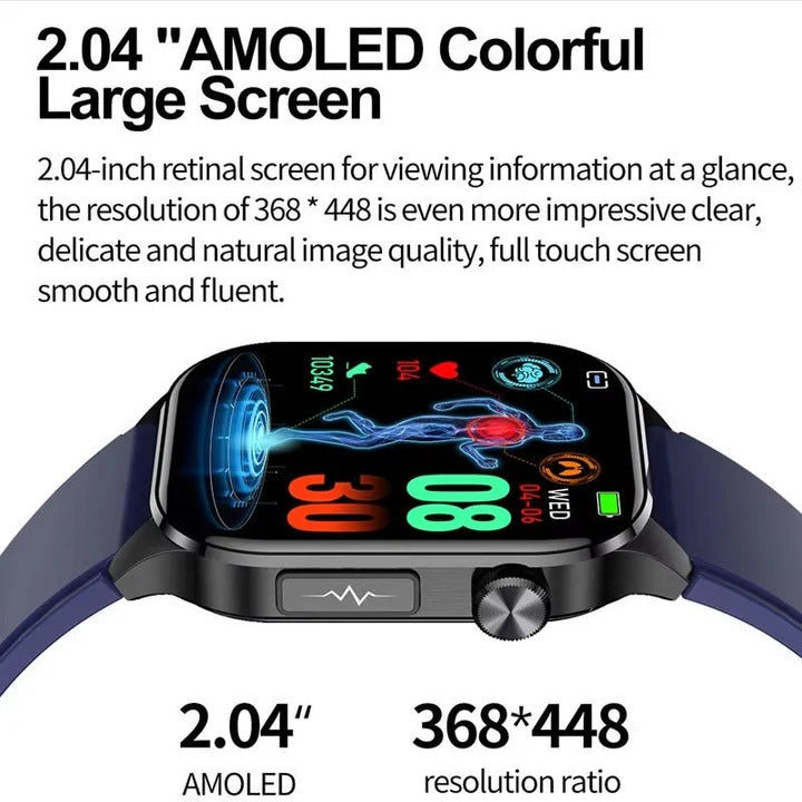 Smartwatch with AMOLED Display and Bluetooth Calling