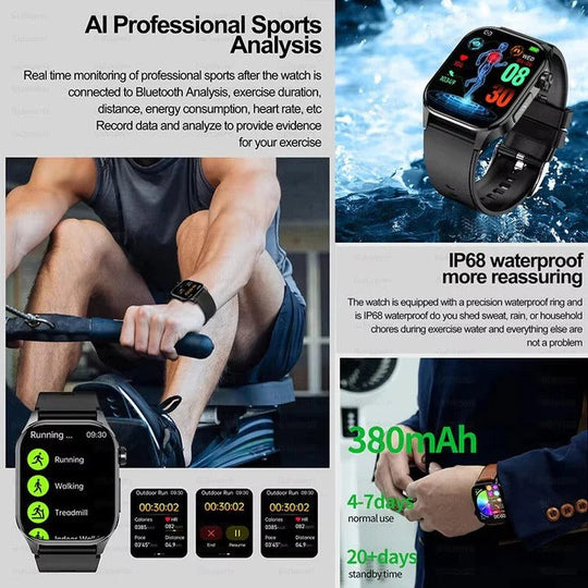 Smartwatch with AMOLED Display and Bluetooth Calling
