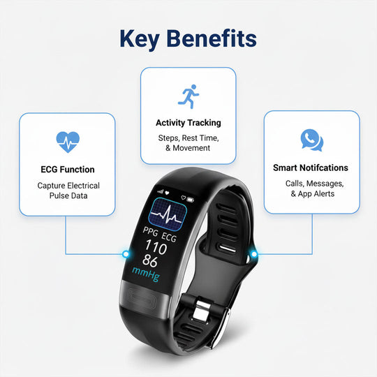 Smartwatch with ECG Monitoring and Fitness Tracking