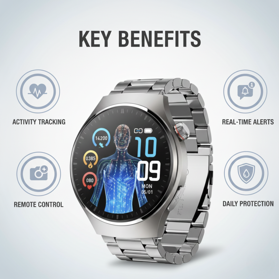 Smartwatch with Fitness Tracking and Notification Alerts