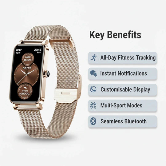 Smartwatch with Fitness Tracking and Notification Alerts
