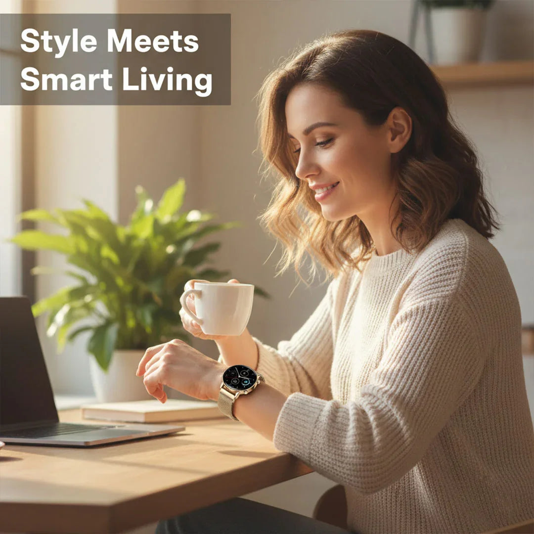 Smartwatch with Health Tracking and Message Alerts