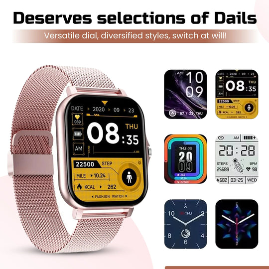 Smartwatch with Health Tracking and Slim Design