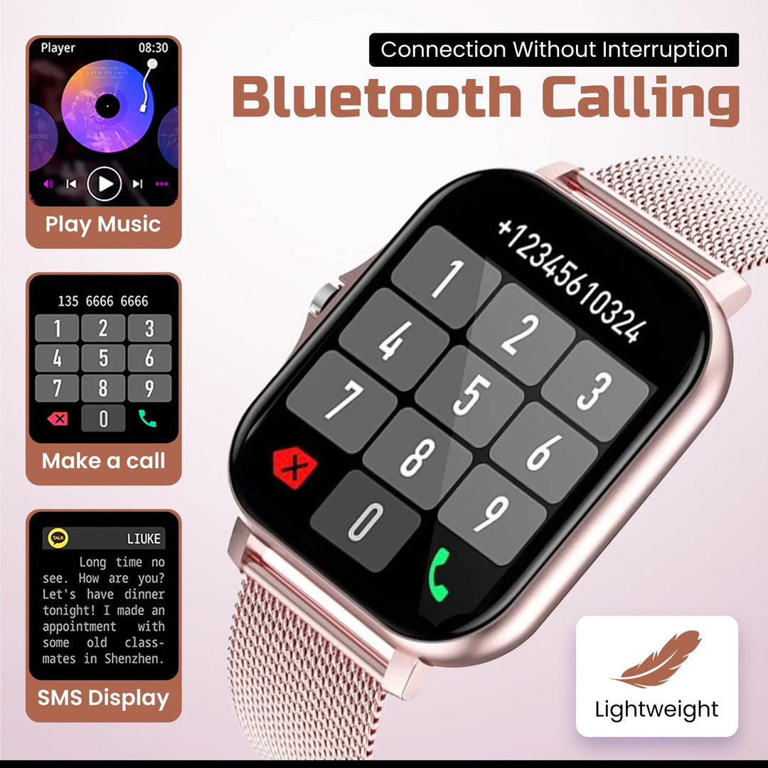 Smartwatch with Health Tracking and Slim Design