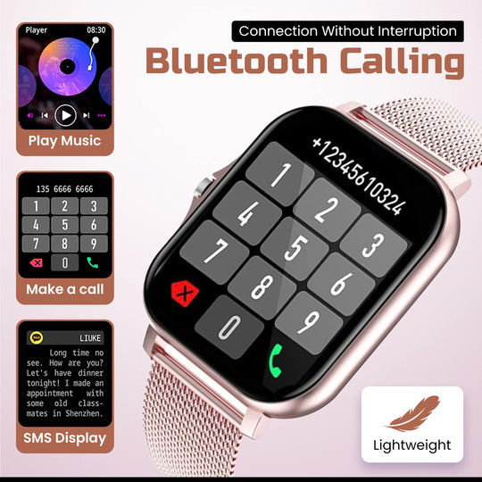 Smartwatch with Health Tracking and Slim Design