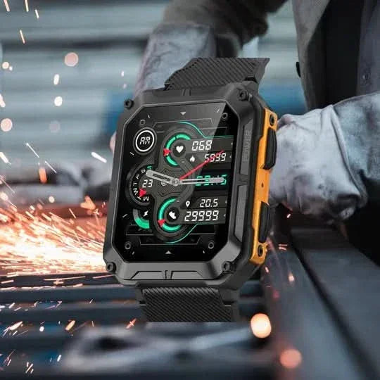Smartwatch with Rugged Design and Health Monitoring