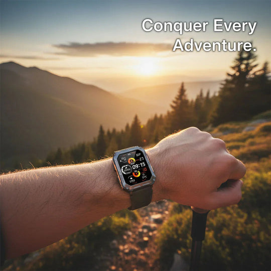 Smartwatch with Rugged Design and Health Monitoring