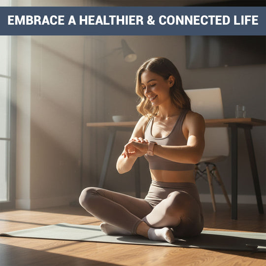 Smartwatch with Wellness Tracking and Bluetooth Connectivity