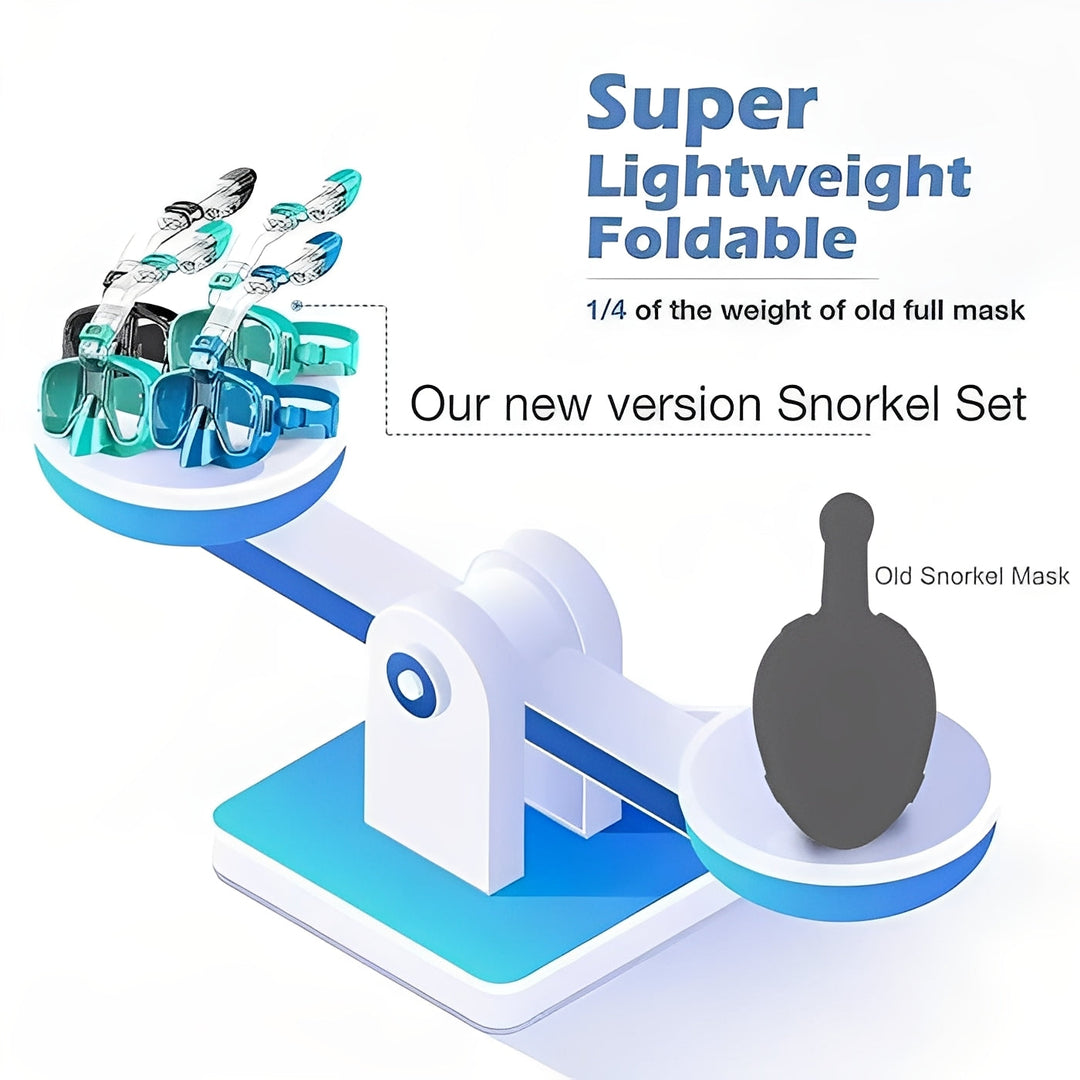 Snorkeling Mask with Dry Top and Adjustable Strap