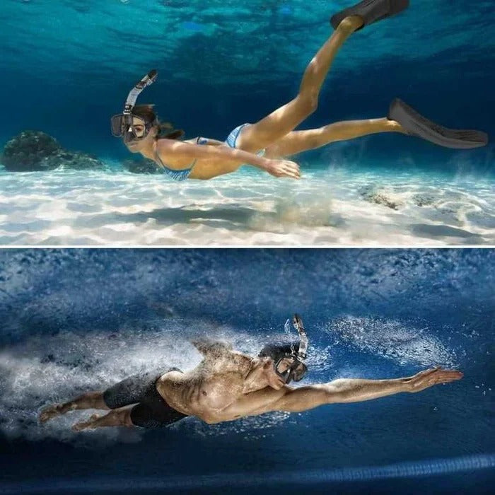 Snorkeling Mask with Dry Top and Adjustable Strap