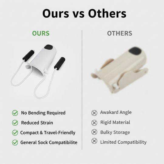 Sock Aid with Mobility Support and No Bending