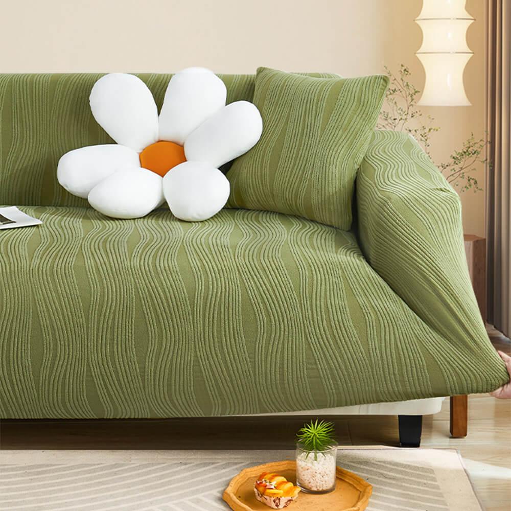 Sofa Cover with Jacquard Fabric and Pet Protection