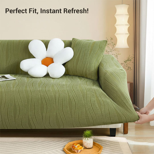 Sofa Cover with Jacquard Fabric and Pet Protection