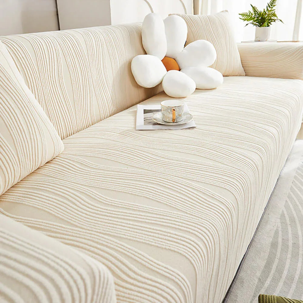 Sofa Cover with Jacquard Fabric and Pet Protection