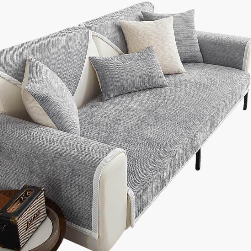 Sofa Cover with Pet-Friendly Design and Chenille Fabric