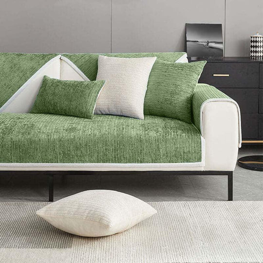 Sofa Cover with Pet-Friendly Design and Chenille Fabric