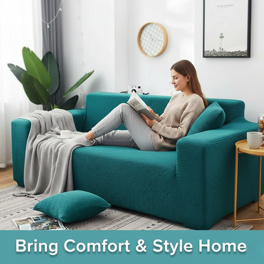 Sofa Cover with Stretch Fabric and Machine Washable Design