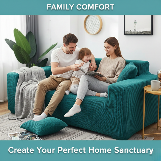 Sofa Cover with Stretch Fabric and Machine Washable Design