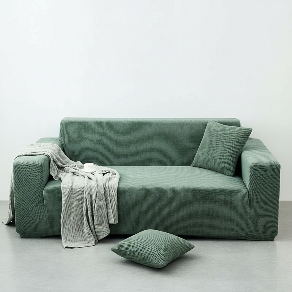 Sofa Cover with Stretch Fabric and Machine Washable Design