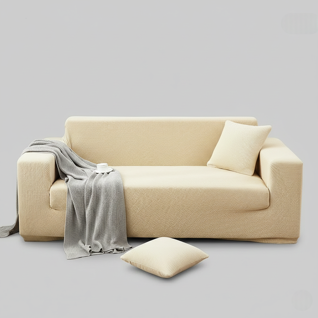 Sofa Cover with Stretch Fabric and Machine Washable Design