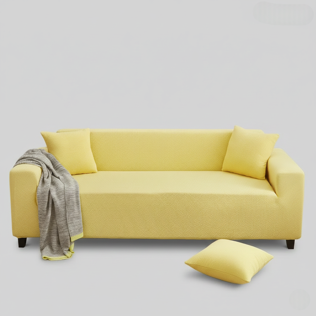 Sofa Cover with Stretch Fabric and Machine Washable Design