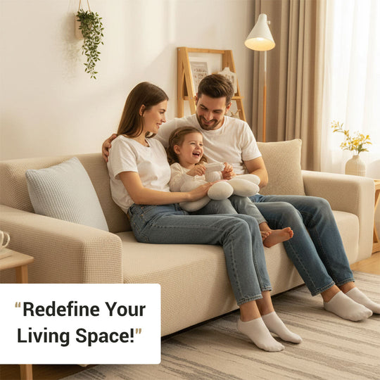 Sofa Cover with Stretch Fit and Non-Slip Design