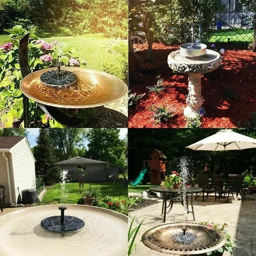 Solar Fountain Pump with Floating Design and Bird Bath Compatibility