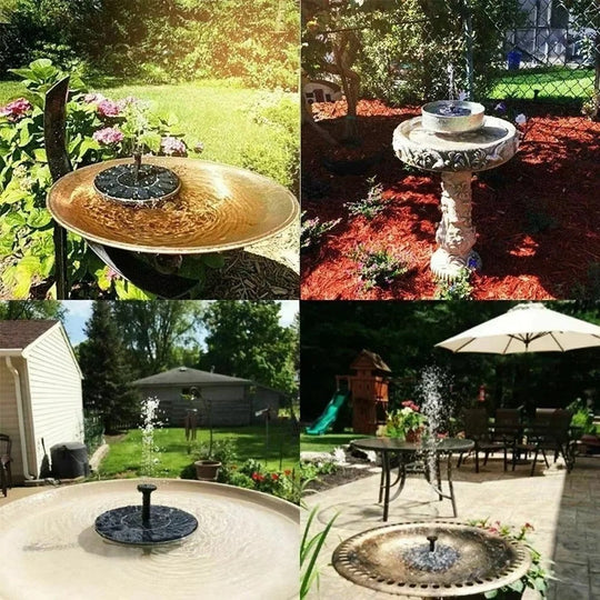 Solar Fountain Pump with Floating Design and Bird Bath Compatibility