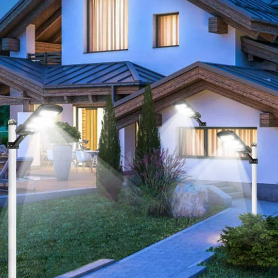 Solar Street Light with LED Motion Sensor and Weatherproof Design