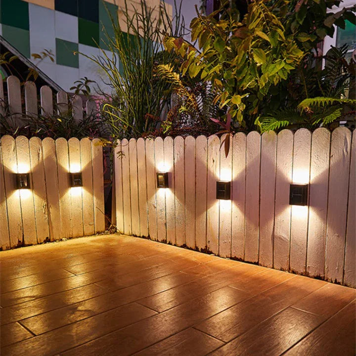 Solar Wall Lights with Wireless Design and Automatic Sensor