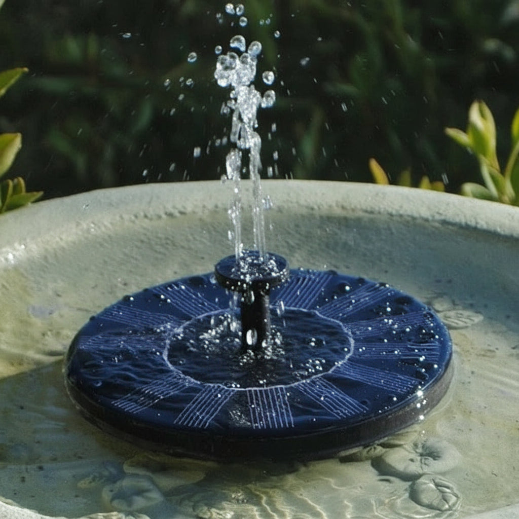 Solar Water Fountain Pump with Floating Design and Pond Use