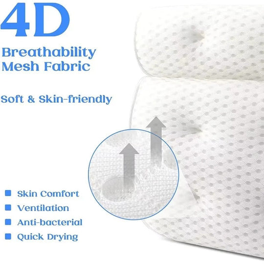Spa Pillow with Air Mesh Comfort and Head Support