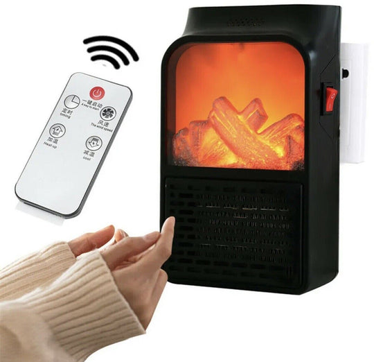 Space Heater with Adjustable Temperature and Plug-In Design