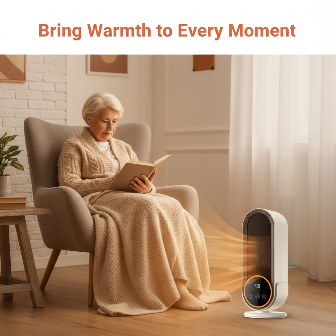Space Heater with Digital Control and Compact Design