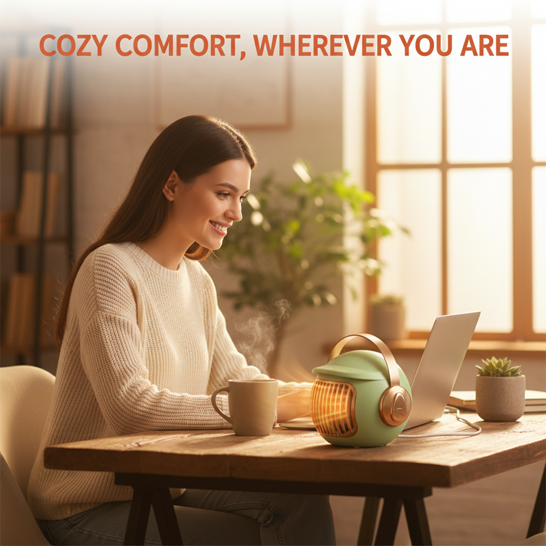 Space Heater with Portable Design and Compact Size
