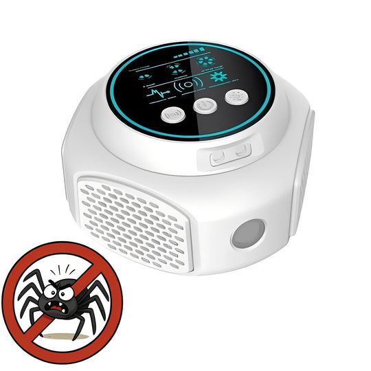 Spider Repellent with Ultrasonic Technology and Plug-In Design