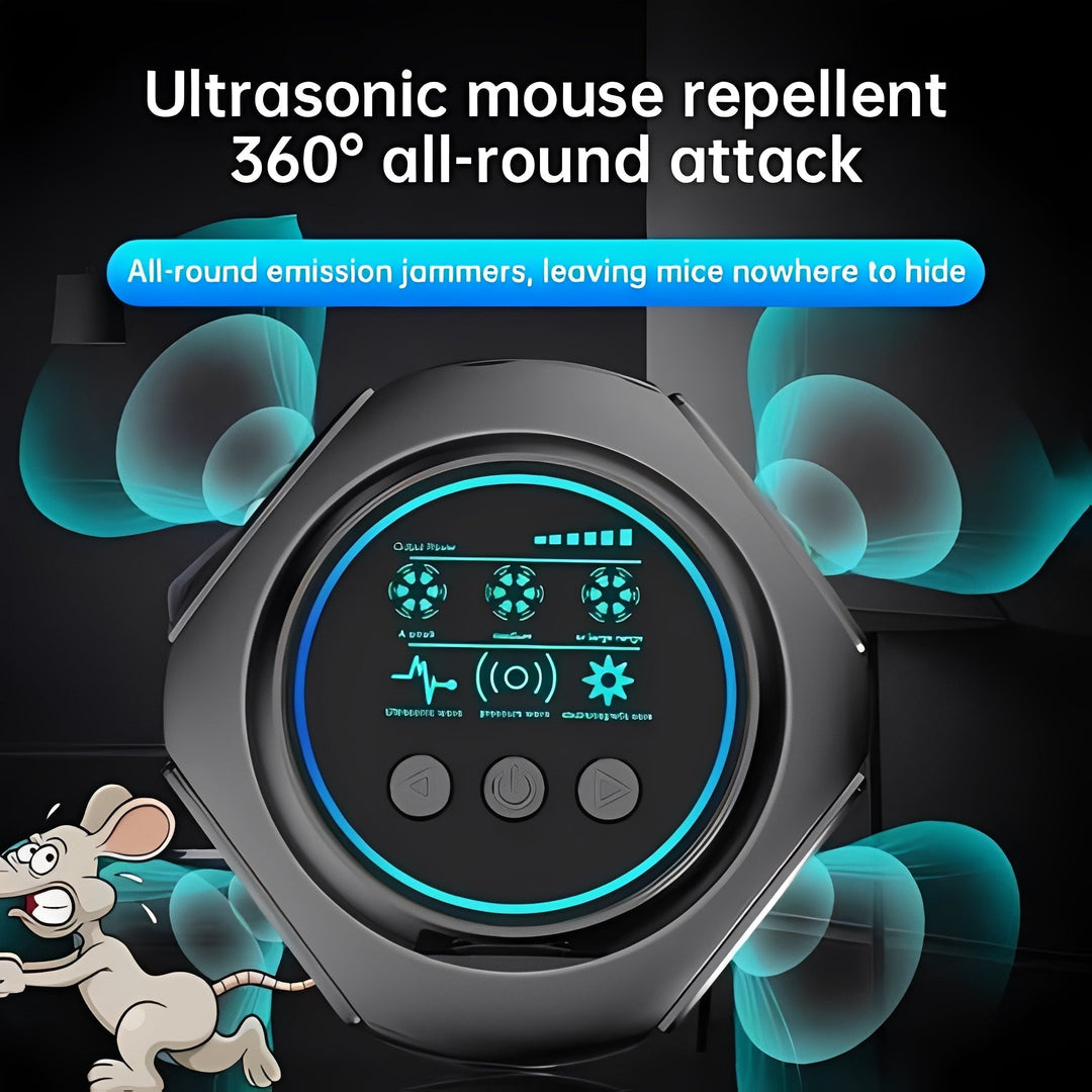 Spider Repellent with Ultrasonic Technology and Plug-In Design