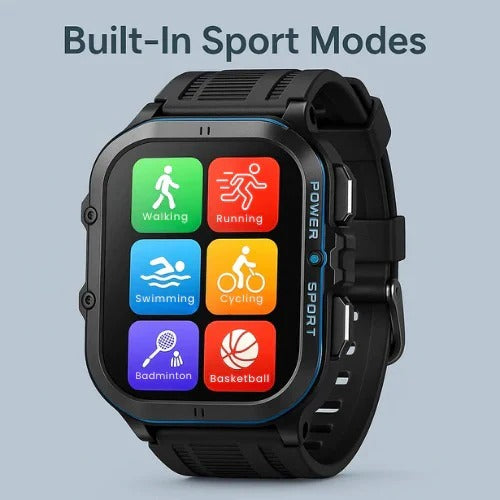 Sports Watch with Bluetooth 5.0 and Fitness Tracking
