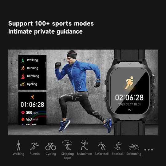 Sports Watch with Bluetooth 5.0 and Fitness Tracking