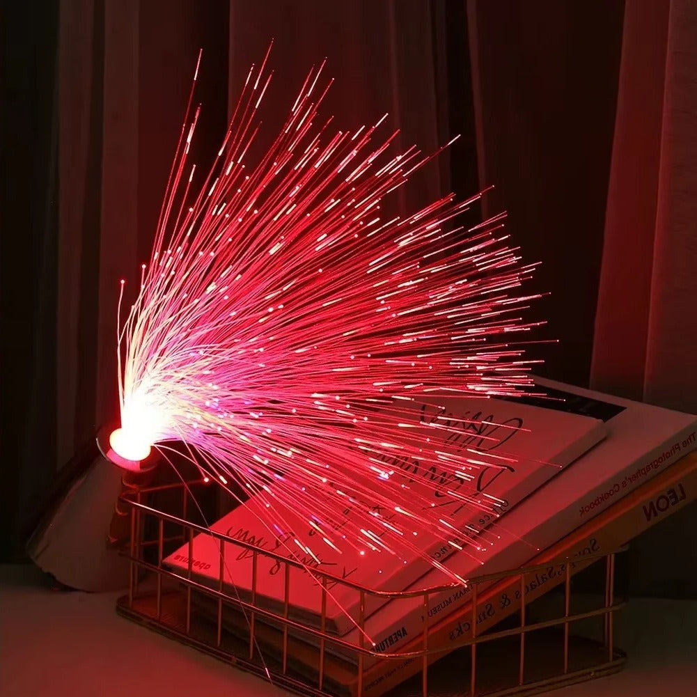 Starlight Lamp with Multicolor LED and Fiber Optics